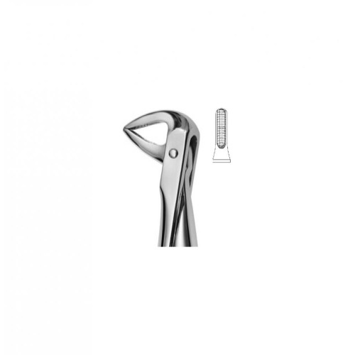 Lower Roots and Crowded Incisors Forceps, narrow beaks, Fig.74N