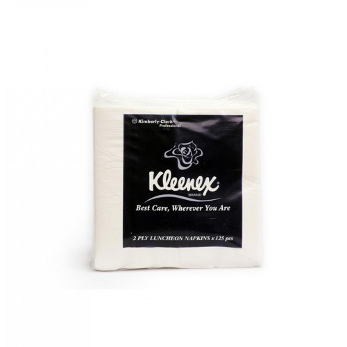 Kleenex Luncheon Napkins White QF 2ply (24pkts x 125's)