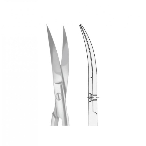 Iris Scissors, curved, (108mm)