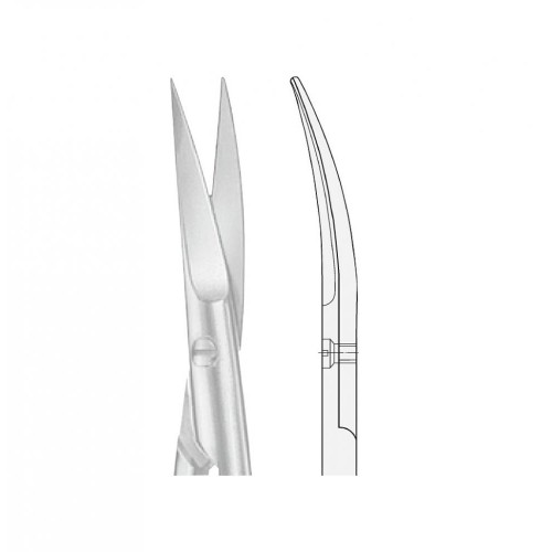 Iris Scissors, curved, (110mm)