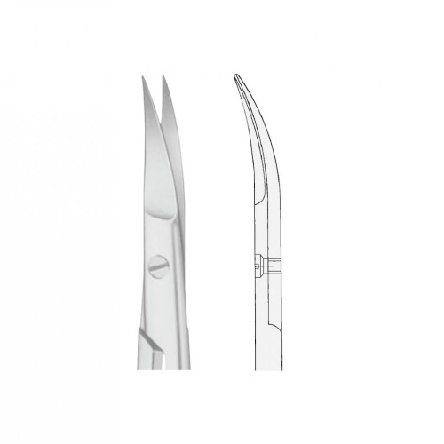 KELLY Scissors, curved,  (175mm)
