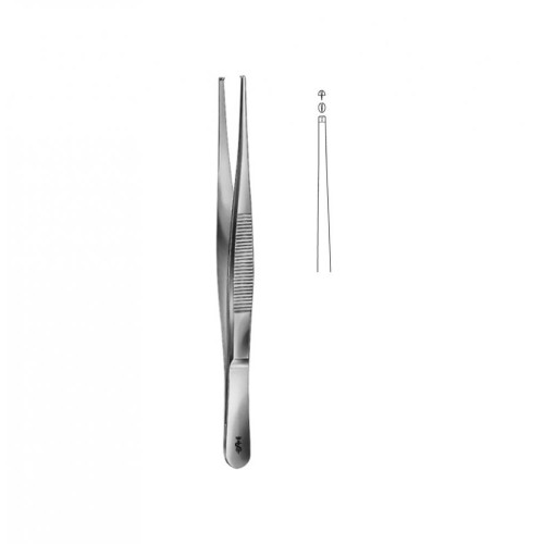 Dissecting Forceps, med. wide, 1x2, (180mm)