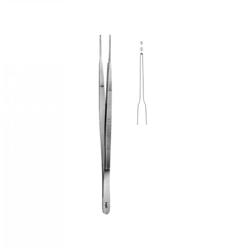GERALD Tissue Forceps, straight, 1x2, (175mm)