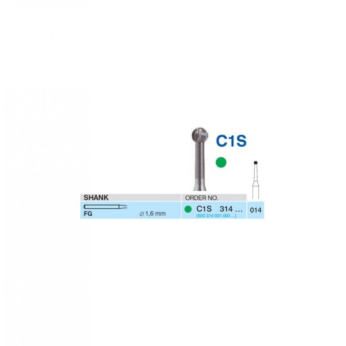 Bur Carbide C1S 314 014 FG Round (5 pcs)