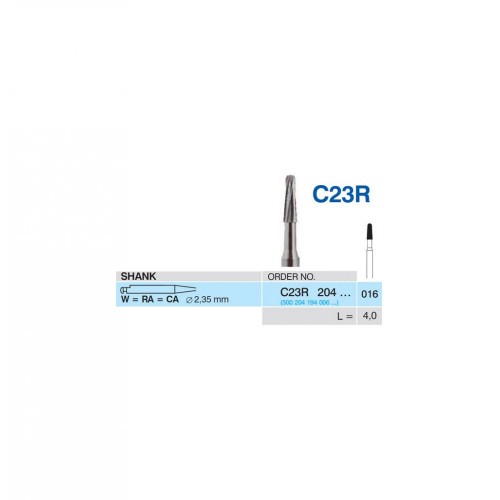 Bur Carbide C23R 204 016 CA Round End Taper (5 pcs)