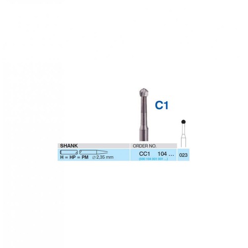 Bur Carbide CC1 104 023, HP Round for Oral Surgery (5 pcs)
