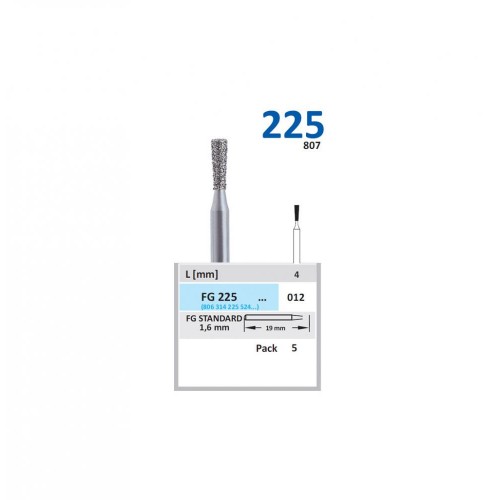 Bur Diamond FG (807) 225 012 Inverted Cone (5 pcs)