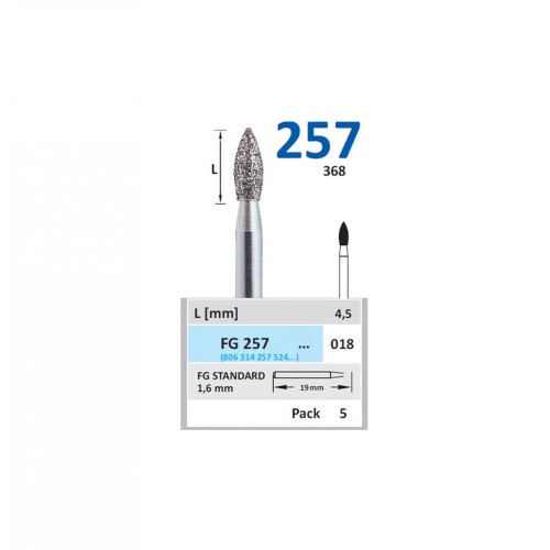 Bur Diamond FG (368) 257 018 Football (5 pcs)