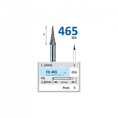 Bur Diamond FG (392) 465 016 Interproximal (5 pcs)