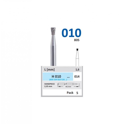 Bur Diamond HP (805) H010 014 Inverted Cone (5 pcs)