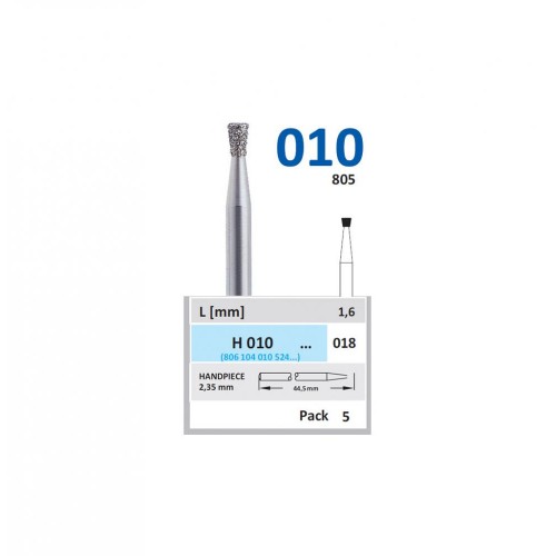 Bur Diamond HP (805) H010 018 Inverted Cone (5 pcs)