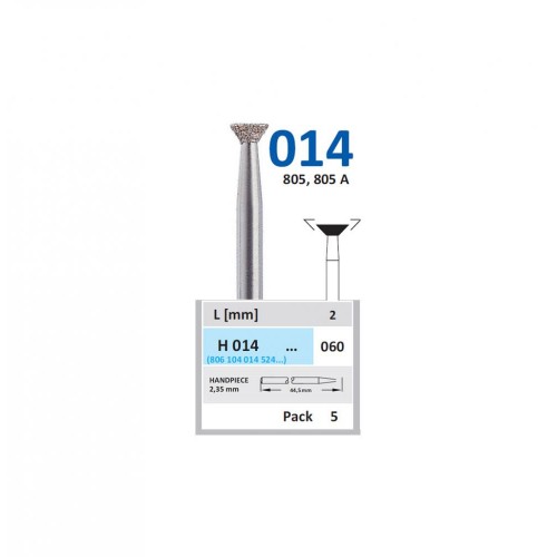 Bur Diamond HP (805) H014 060 Inverted Cone