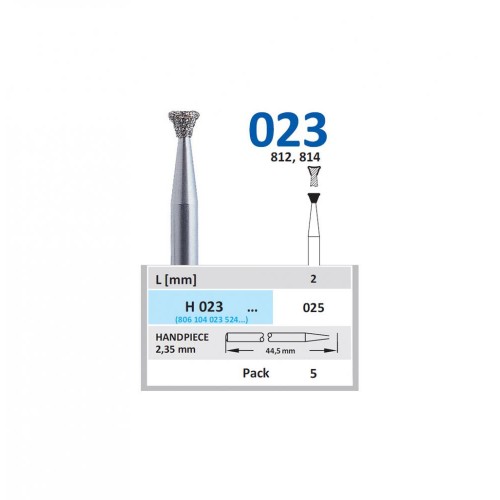 Bur Diamond HP (812) H023 025 Inverted Cone (5 pcs)