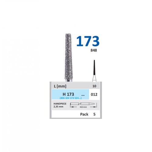 Bur Diamond HP (848) H173 012 Flat End Taper (5 pcs)